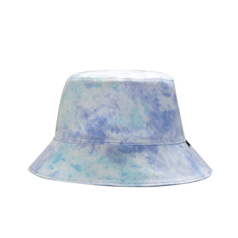 幻彩暈染雙面漁夫帽-藍 - 帽子 - 其他材質 藍色