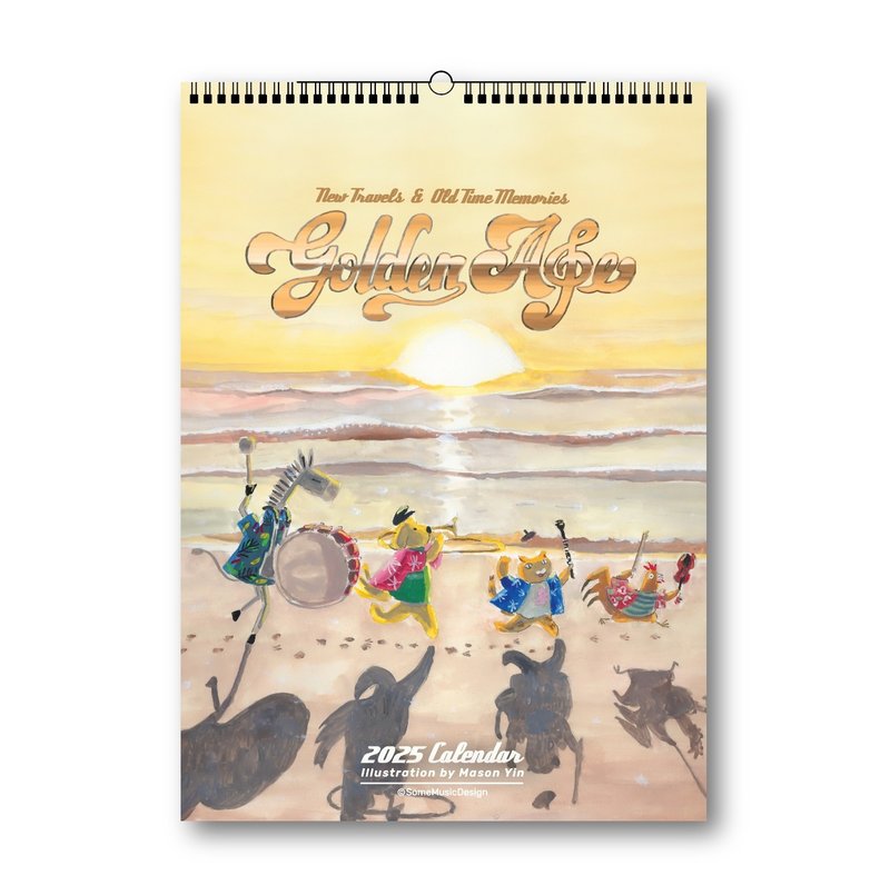 【Wall Calendar】2025 The Journey - Golden Age - Calendars - Paper White