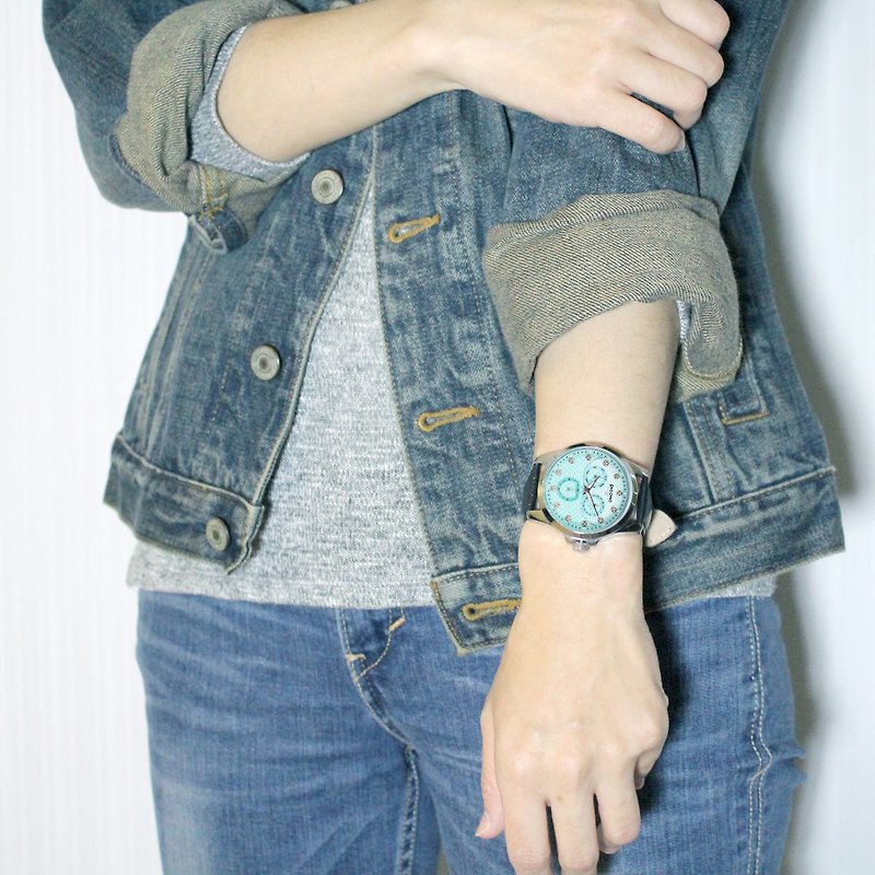【PICONO】Bulky Silver with Blue dial watch / BK-4004 - Women's Watches - Other Metals Silver