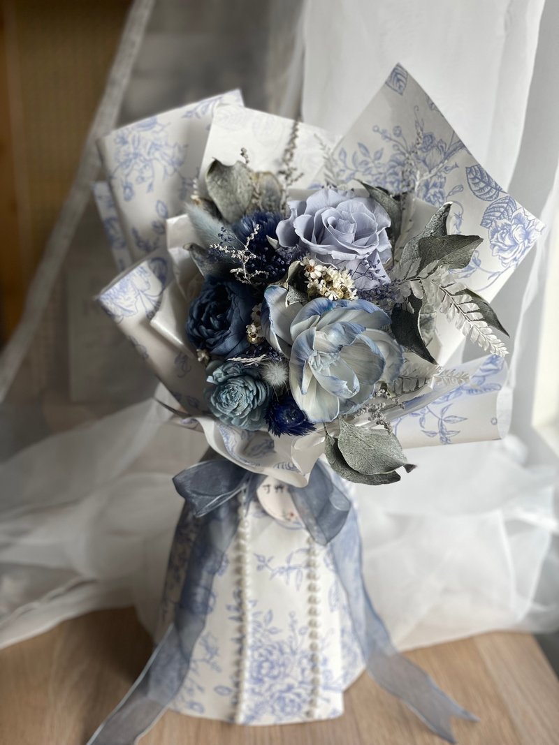 永生花束/情人節花束/畢業花束/母親節花束/生日花束/客製化 - 乾燥花/永生花 - 植物．花 