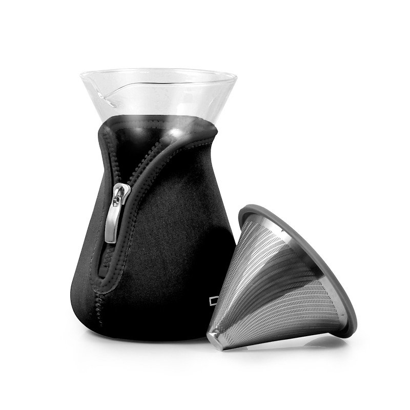 Driver │ Hokkaido Coffee Filter Cup Set-Cool Black - Coffee Pots & Accessories - Glass Black