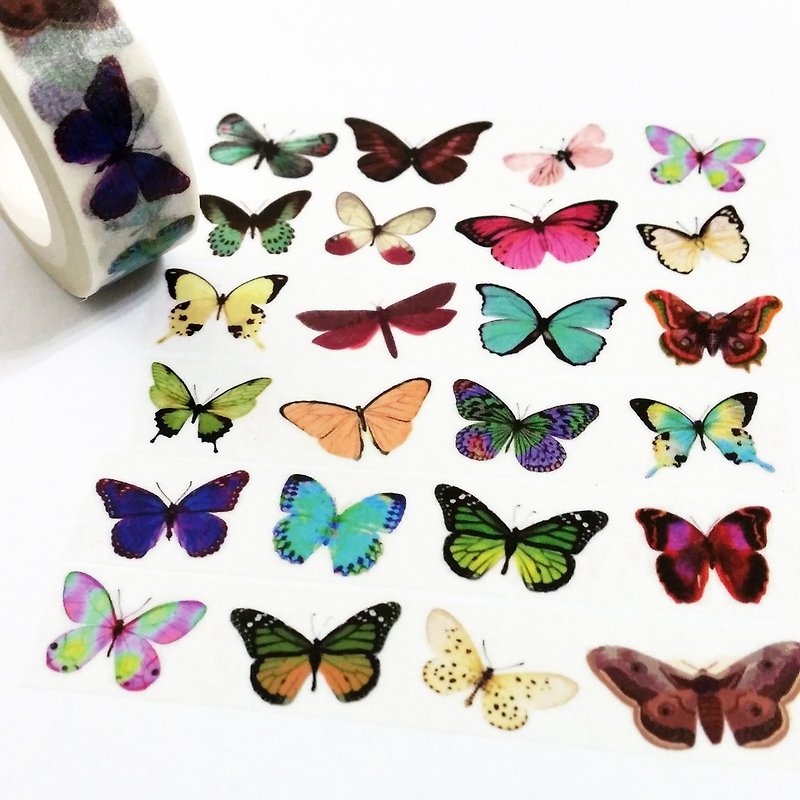 Masking Tape Butterflies Fly - Washi Tape - Paper 