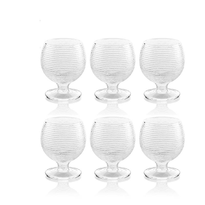 Set 6 Goblet | Transparent | MULTICOLOR - Cups - Glass Transparent