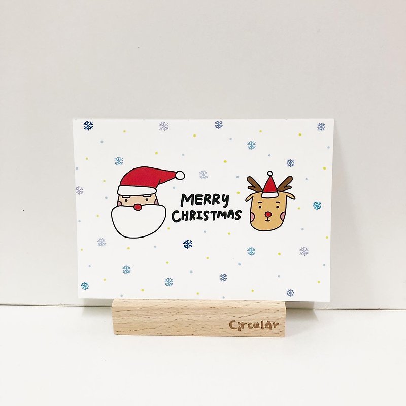 Christmas-Merry Christmas/Postcard - การ์ด/โปสการ์ด - กระดาษ 