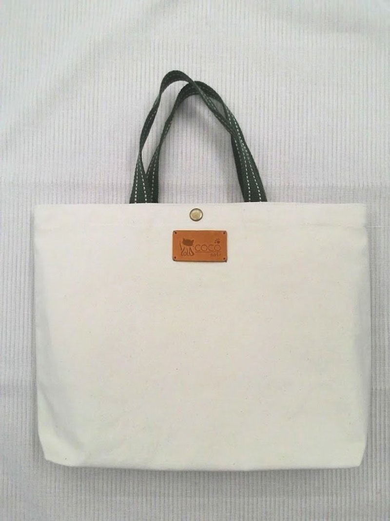 Muji Canvas Tote Bag (Horizontal) (Print Butterfly Valley Bart Material) SAL06 - กระเป๋าถือ - ผ้าฝ้าย/ผ้าลินิน 