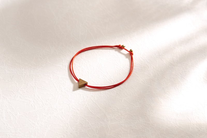 \| Charlene 瑩絲手繩 |/ - 純銀。黃銅。手鍊。手環。A款28M。 - 手鍊/手鐲 - 絲．絹 紅色