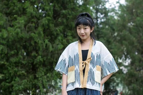 丘山 日式和風 羽織拼布和服道袍