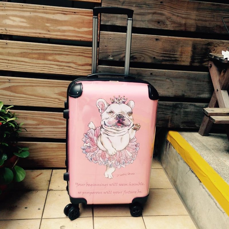 20吋旅行箱-法鬥公主 - 行李箱/旅行袋 - 塑膠 粉紅色