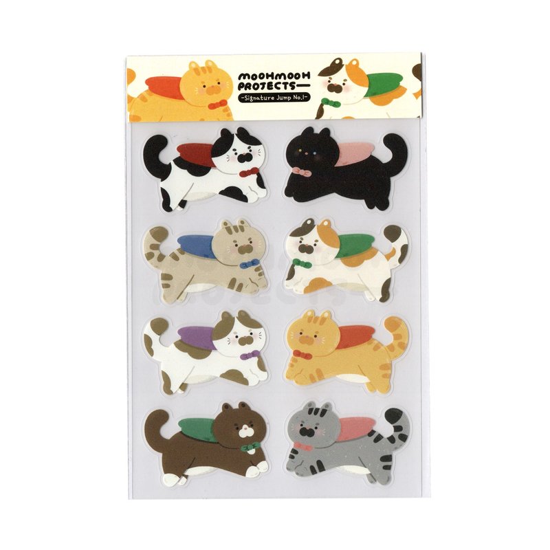 Sticker - Signature Jump (Vol.01) | Cat Collection Die-cut Sticker Sheet - Stickers - Plastic 