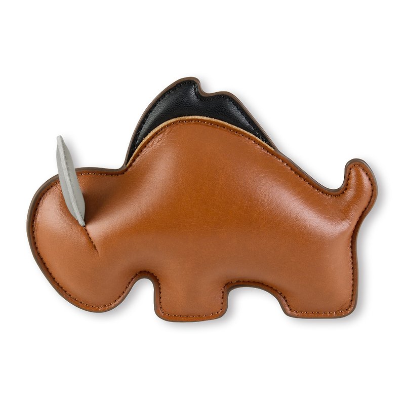 Zuny - Buffalo Buloo Shaped Animal Embossed Paper Town - Items for Display - Faux Leather Multicolor