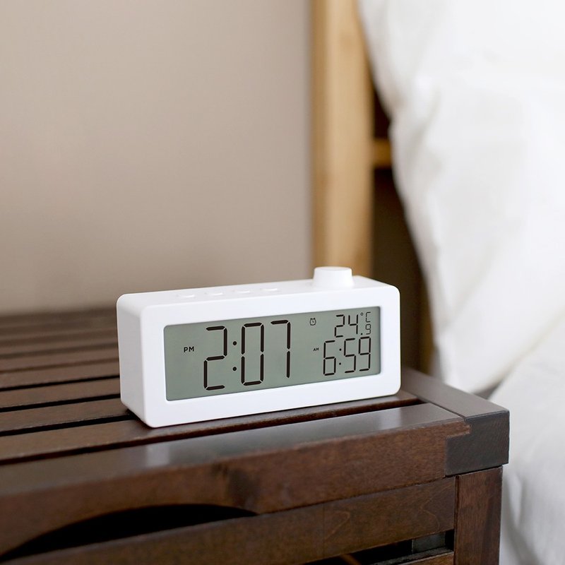 MOA - Backlight Simple Timer Alarm Clock - Clocks - Plastic White