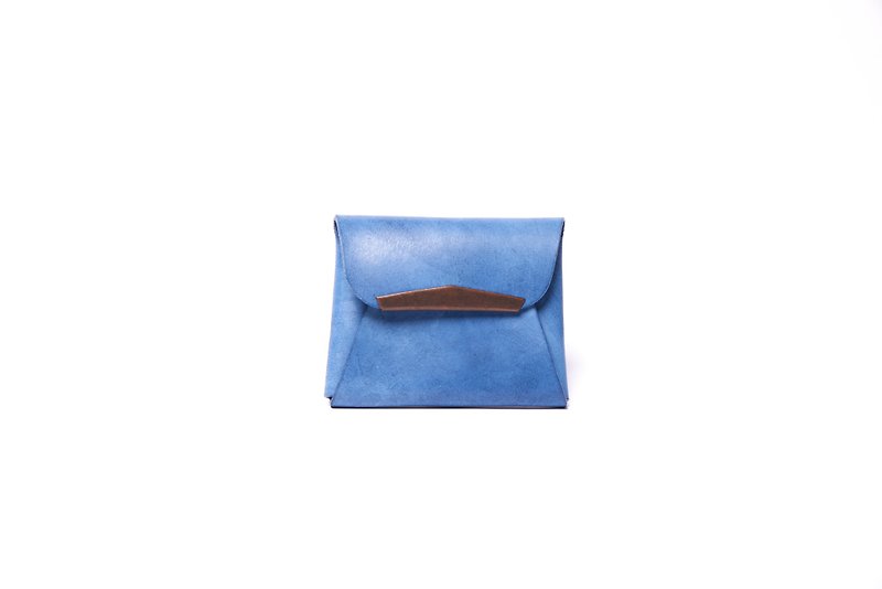 ハイカー/イタリアンレザー - 長財布（パープルブルー） - 小銭入れ - 革 ブルー
