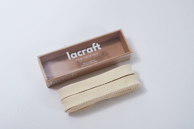 Maison MMY Cream Shoelace 【lacraft Made in Japan】 - อื่นๆ - ผ้าฝ้าย/ผ้าลินิน ขาว