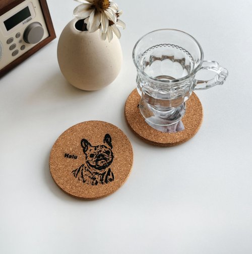 金雀文創禮品 客製化杯墊 軟木杯墊 隔熱墊 飲料杯墊 禮物 文創