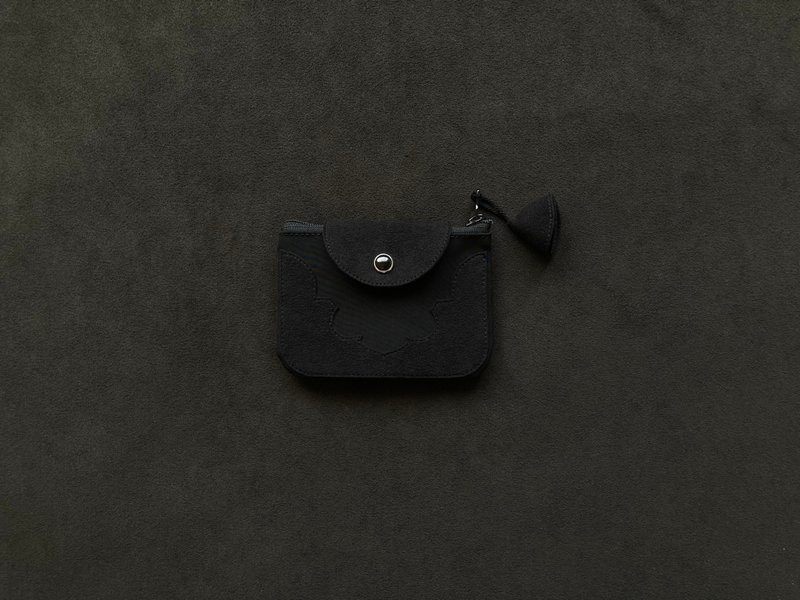 temple coin purse ( black ) - 零錢包/小錢包 - 聚酯纖維 黑色