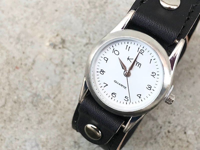 STITCH　毎日つけていたくなる時計　ステッチラン腕時計　ユニセックスOK　SRW-KKK-KS - 腕時計 - 革 ブラック
