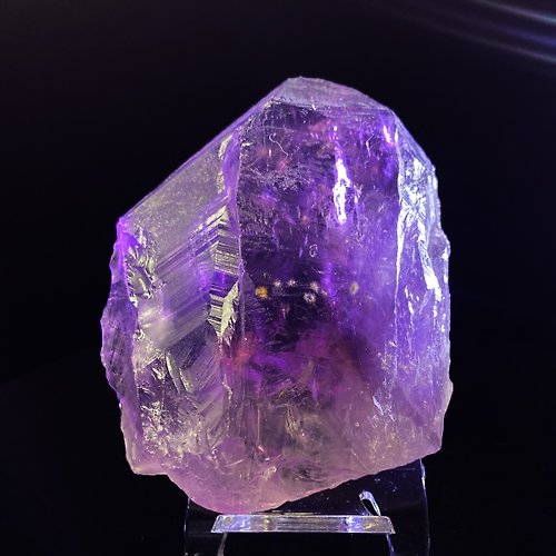 OLINA DESIGN歐林娜設計 彩虹白絨花紫水晶 骨幹水晶 大師水晶能量原礦石 Eleatial Amethy