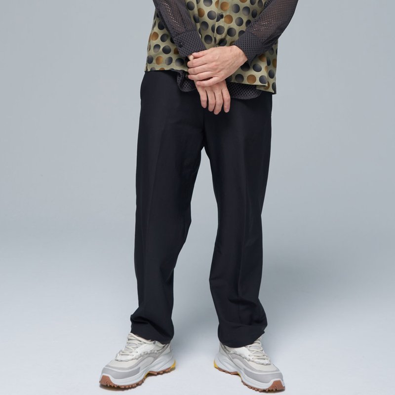 Stone'As Straight trousers / black Straight trousers - パンツ メンズ - コットン・麻 ブラック