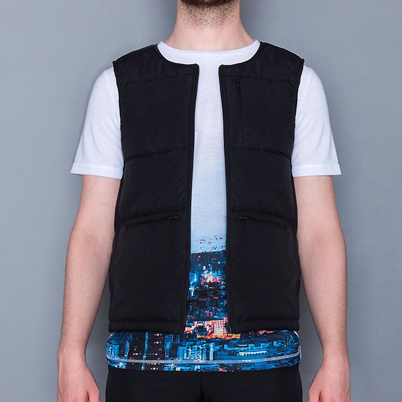 THot Insulated Body Vest (Black) - Men's Tank Tops & Vests - Other Materials Black