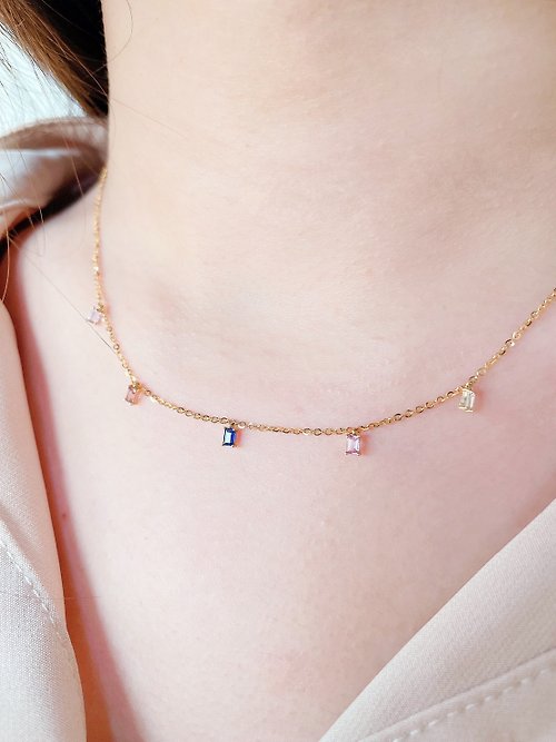 Nozomi Jewelry │尋找美好事物的輕珠寶品牌 14K金藍寶石項鍊