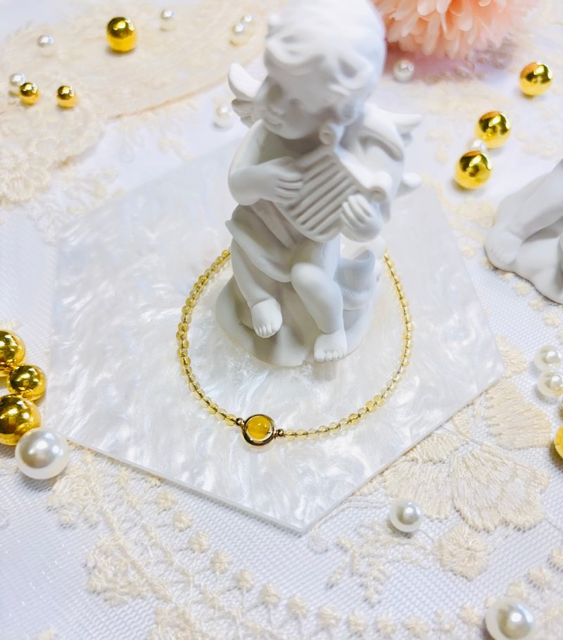 黃晶之輝  水晶手鍊 - 手鍊/手環 - 水晶 黃色