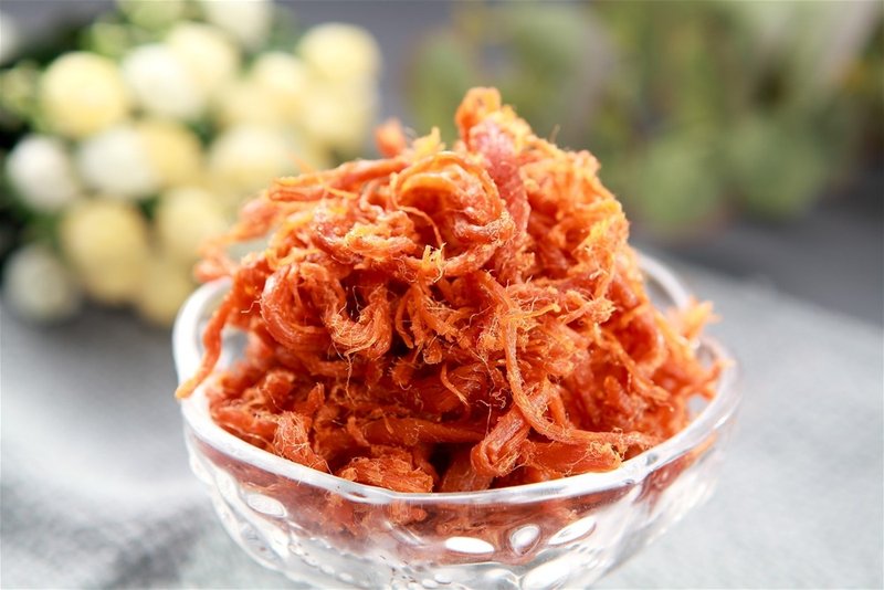 【滋美珍肉乾店】烘焙豬肉絲    下酒 喝茶 爸爸最愛150g - 肉乾/肉鬆 - 其他材質 紅色