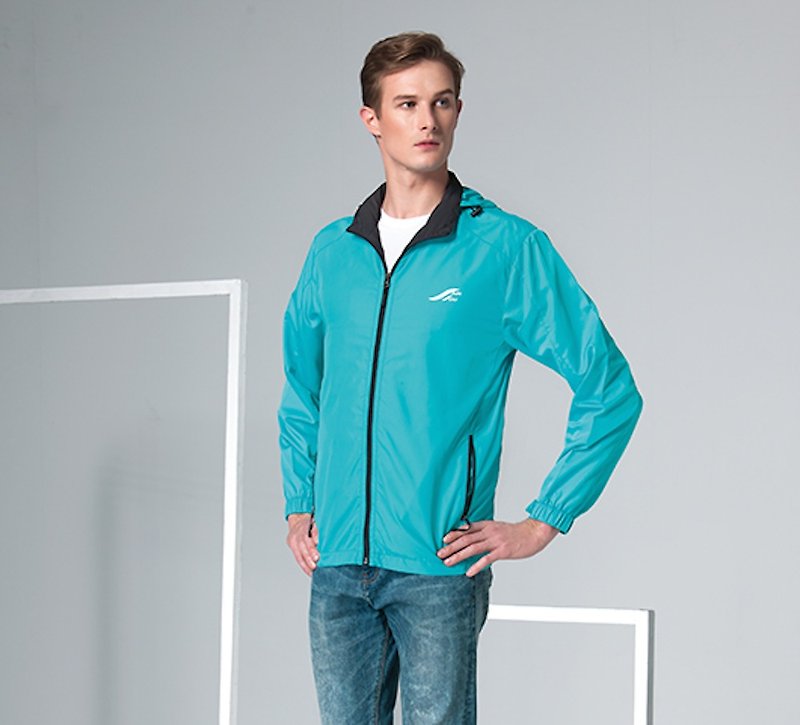 輕便風 運動休閒外套 - 女大衣/外套 - 聚酯纖維 藍色