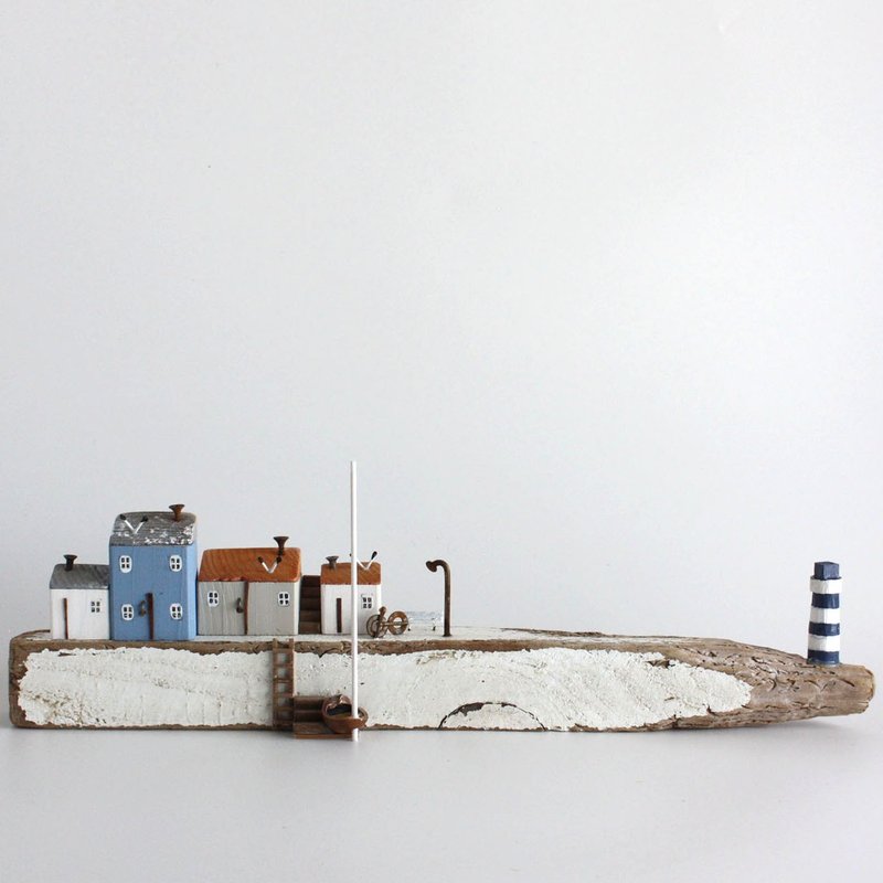 Driftwood interior - The sound of the waves and seagulls - W625 - ของวางตกแต่ง - ไม้ 