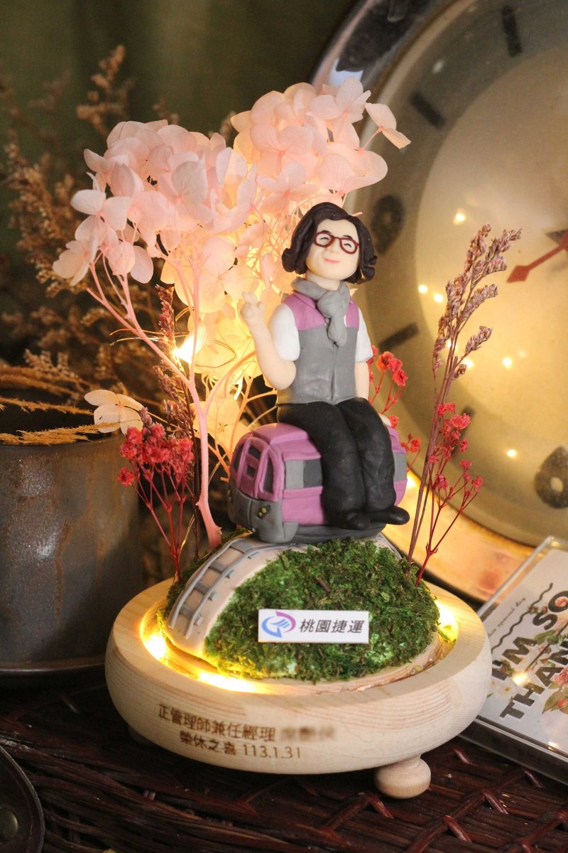 榮休記念小禮品,可客製名字.提供相片客製人物造型(各行各業) - 擺飾/家飾品 - 黏土 