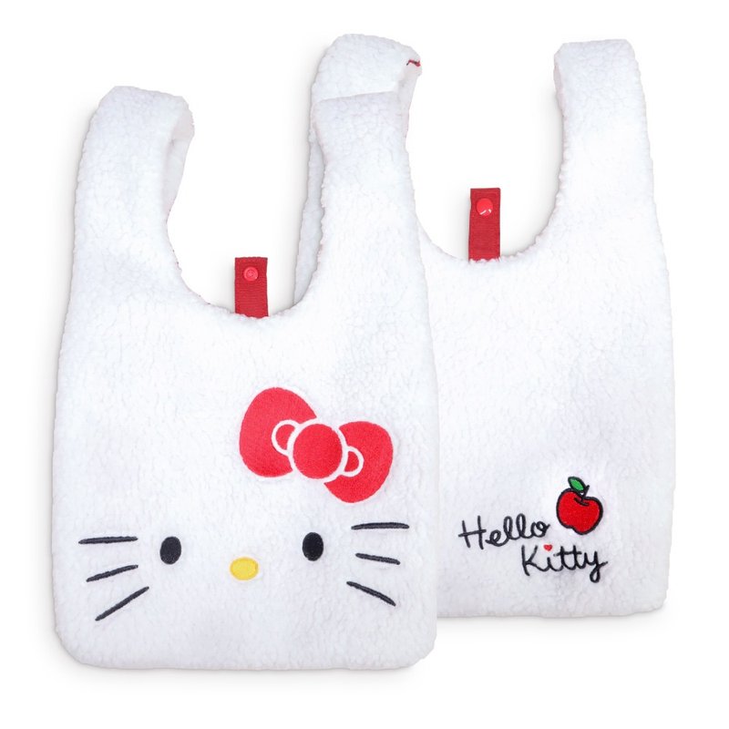 murmur 毛毛便當包│ Hello Kitty (大頭) - 手提包/手提袋 - 聚酯纖維 白色