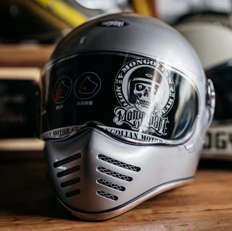 モンゴルヘルメット_ロックミラースターウォーハットシリーズ_クリミナル【シルバー】 - ヘルメット - その他の素材 