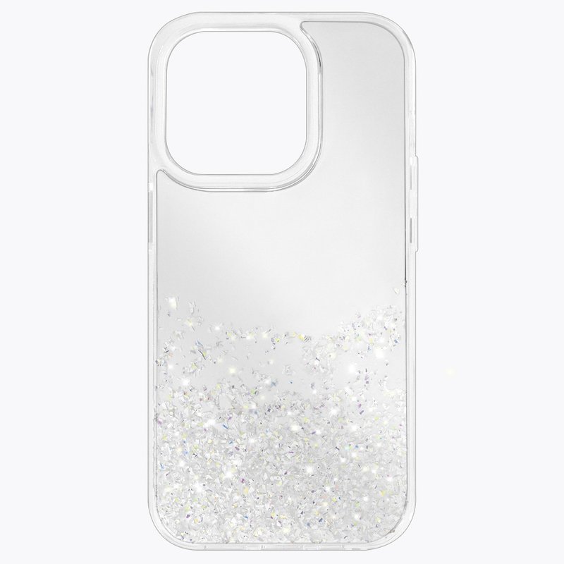 Shiny texture series-mirror shiny iPhone 15 14 13 12 pro max anti-fall case - เคส/ซองมือถือ - วัสดุอื่นๆ สีเงิน