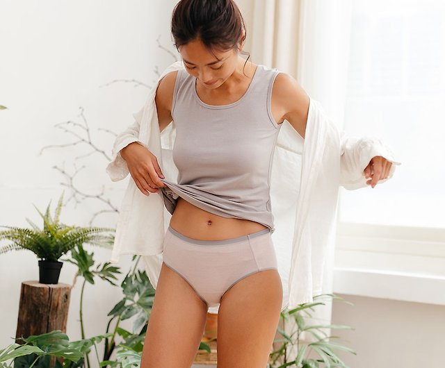 New Product-Earth Pure Antibacterial High Waist Panties-Two Colors