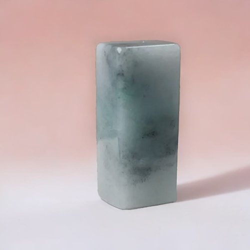 瓔珞翡翠 飄烏雞翡翠印章| 天然緬甸玉A貨翡翠 | 送禮