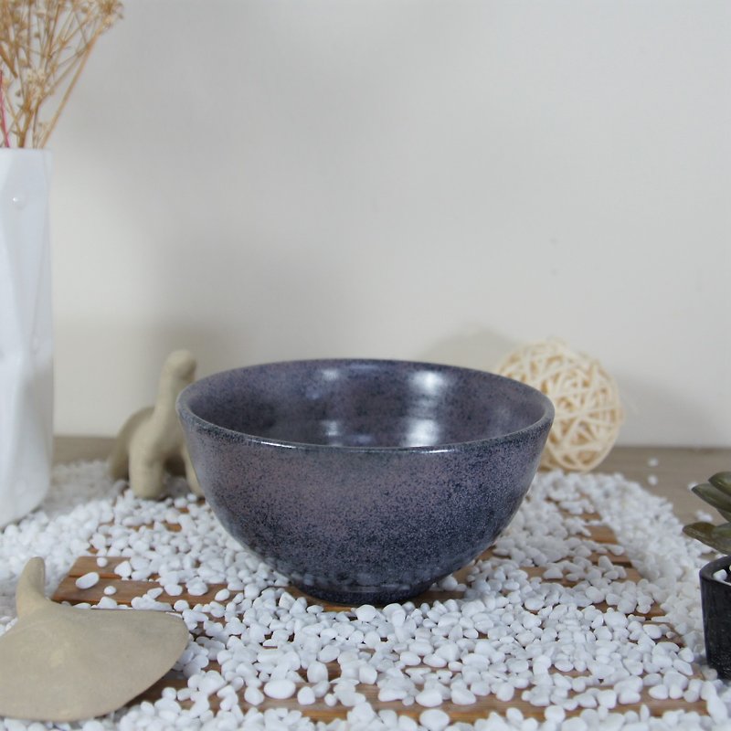Xinghai little bowl, tea bowl, rice bowl-about 280ml - ถ้วยชาม - ดินเผา สีม่วง