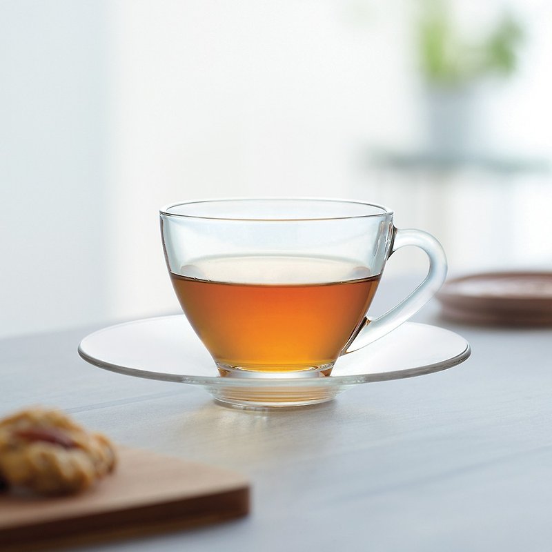 Cosmo series glass tea cup 200ml - Teapots & Teacups - Glass White