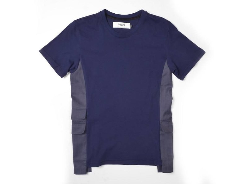 oqLiq 2014 SS - Urban Knight - Armor 000 tshirt T side armor suit - Men's T-Shirts & Tops - Cotton & Hemp Blue