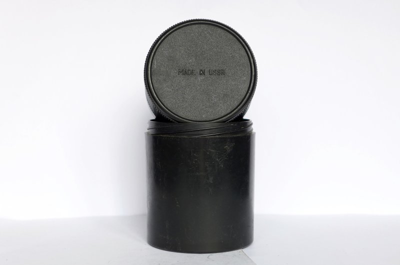 Lens box KOMZ logo bakelite plastic for Jupiter-37 37A 37AM USSR - 相機/拍立得/底片相機 - 塑膠 黑色