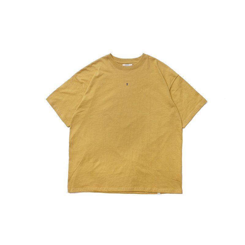 [Ionism] O Logo Tee Yellow - เสื้อยืดผู้ชาย - ผ้าฝ้าย/ผ้าลินิน สีเหลือง
