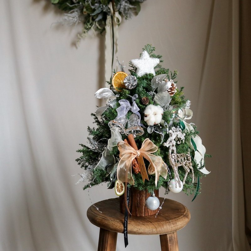 【遇見恆久】浪漫冬日日本進口永生不凋雪松聖誕樹 - 乾燥花/永生花 - 植物．花 