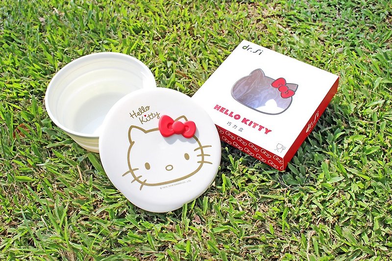 Hello Kitty x dr.Si 矽寶巧力盒 - 便當盒/食物袋 - 矽膠 白色