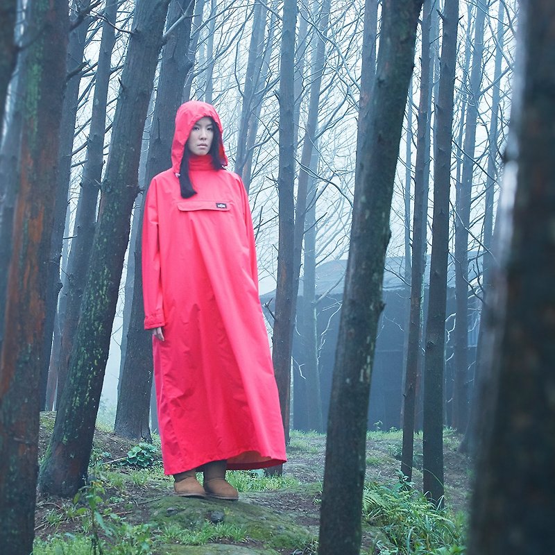 【MORR】Restock PostPosi reversible raincoat - Rose - ร่ม - เส้นใยสังเคราะห์ สีแดง