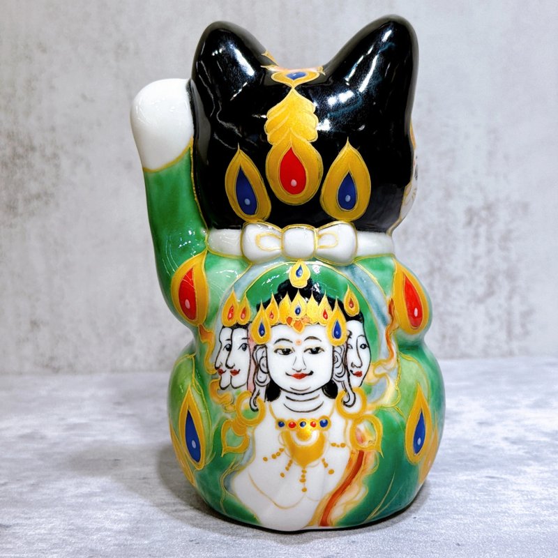 【靈彩福喵】日本清水燒招財貓 | 仫繪 民族貓 - 擺飾/家飾品 - 瓷 多色