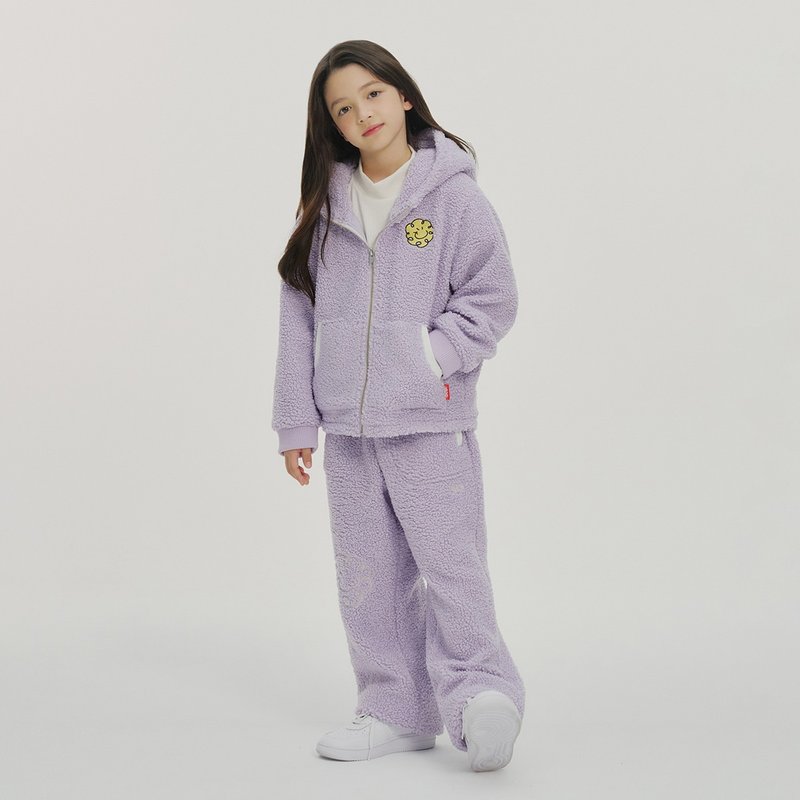 Charming fleece set-up purple - 男/女童外套 - 棉．麻 紫色