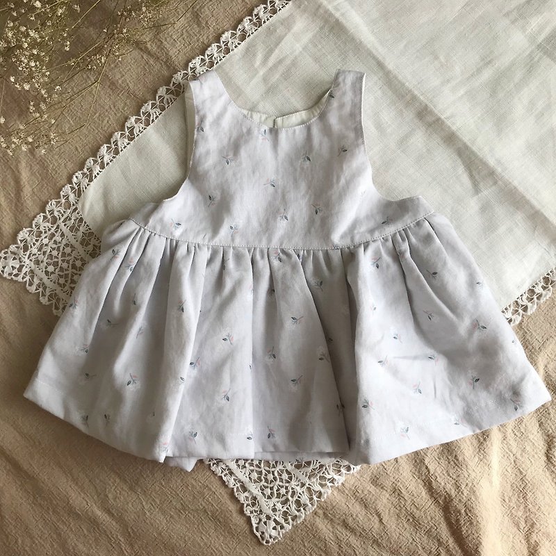 Sleeveless one-piece dress (lavender) - Kids' Dresses - Cotton & Hemp Pink