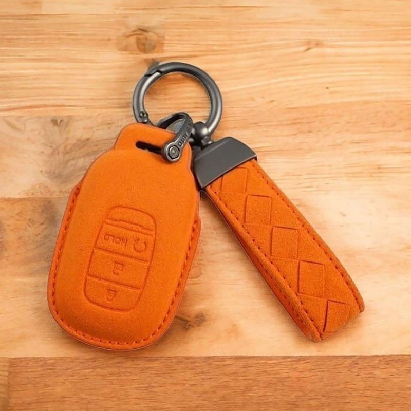 HONDA Honda CRV CRV6 HRV Civic Fit Car Key Leather Key Leather Case - ที่ห้อยกุญแจ - หนังแท้ 