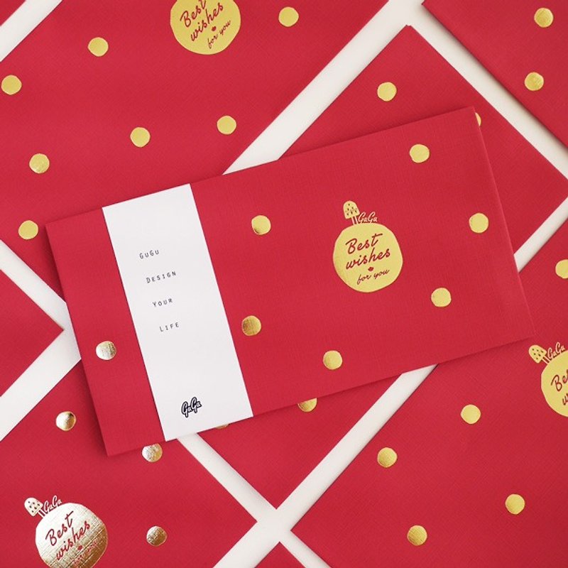 Hot Stamping Red Packet | Golden Point Red Packet - ถุงอั่งเปา/ตุ้ยเลี้ยง - กระดาษ สีแดง