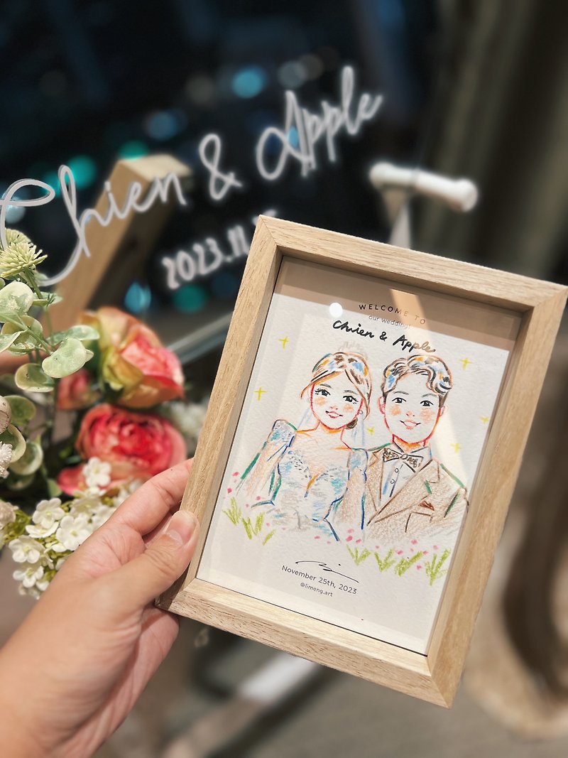 Wedding guests like Yanhui | On-site sketch | On-site like Yanhui [Dianhua Coupon] - Customized Portraits - Paper 