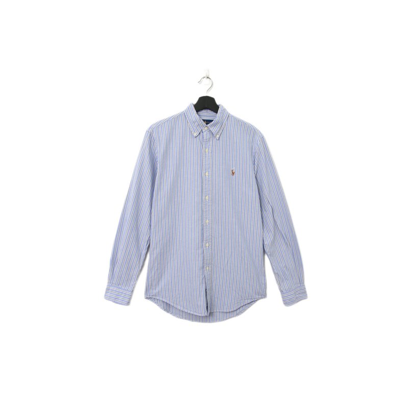 Back to Green-品牌襯衫 Polo藍白黑條紋 日常LP-11vintage shirt - 男襯衫/休閒襯衫 - 棉．麻 
