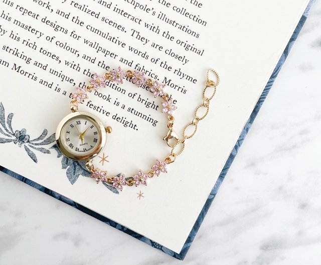 Patty / ピンクフラワーのブレスレットウォッチ LI167 - ショップ